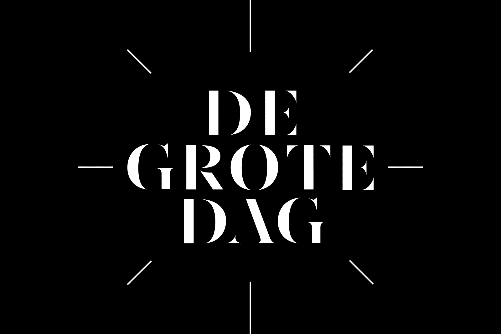 2027 - Prijslijst De Grote Dag 4 DGD logo basis wit op zwarte bg groot