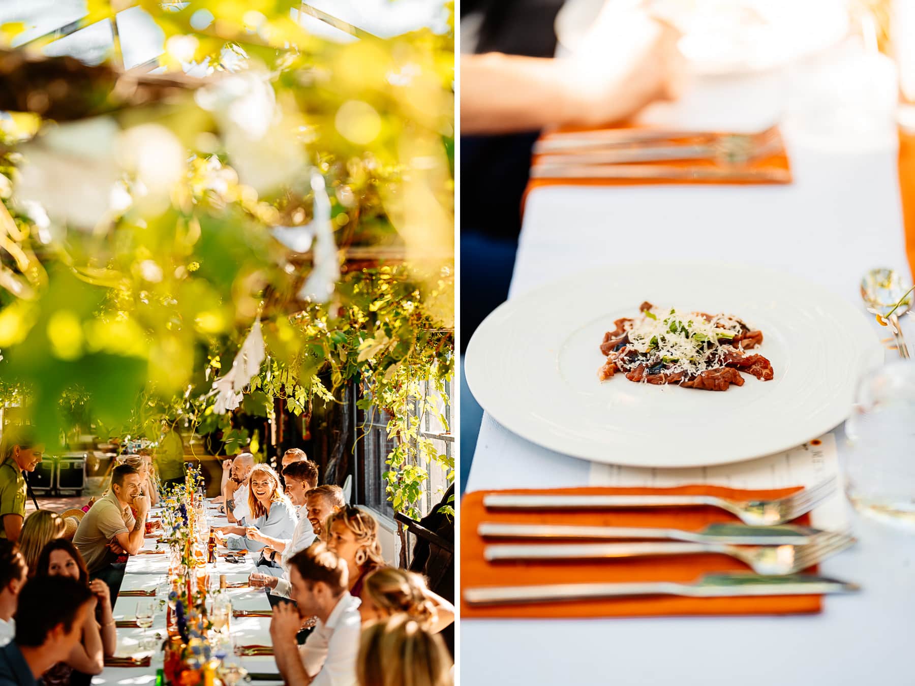 camping rousant bruiloft